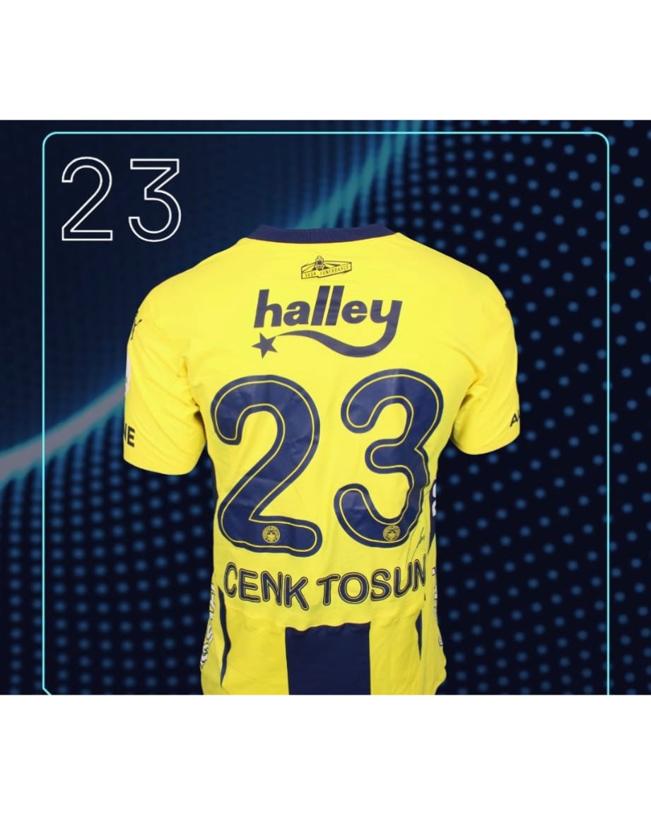 Cenk Tosun JERSEY, AUTO, Fenerbahce , Matchworn Certificate