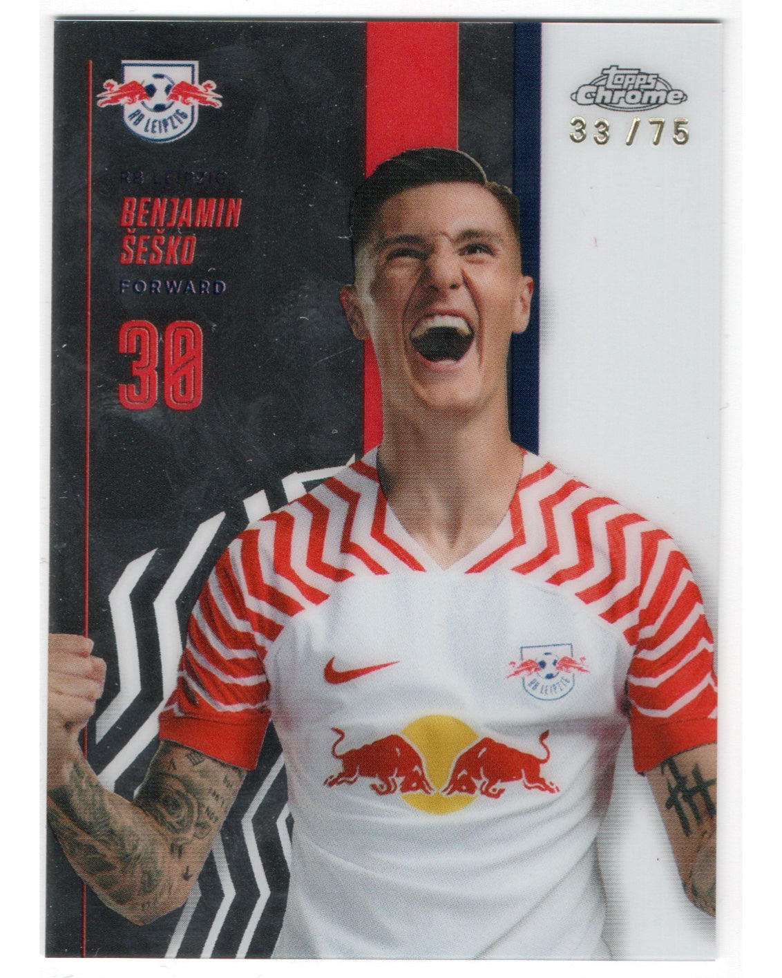 Topps Chrome- Benjamin Sesko /75, RB Leipzig