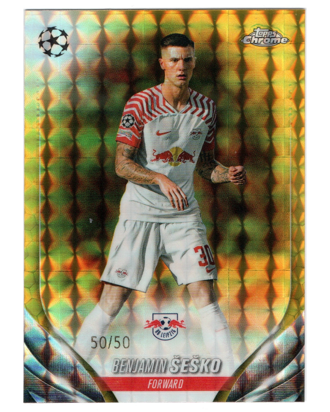 Topps Chrome- Benjamin Sesko /50, RB Leipzig