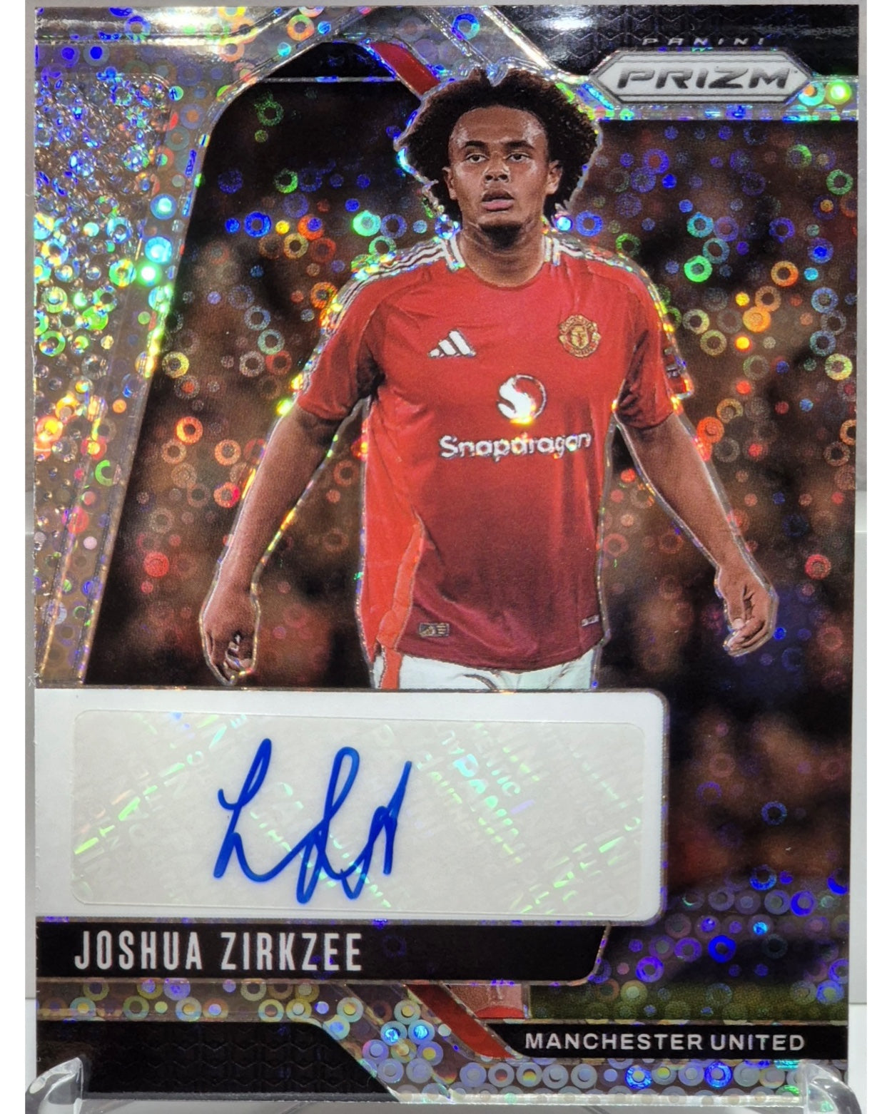 Panini Prizm 2024/25- Joshua Zirkzee auto, Manchestee United