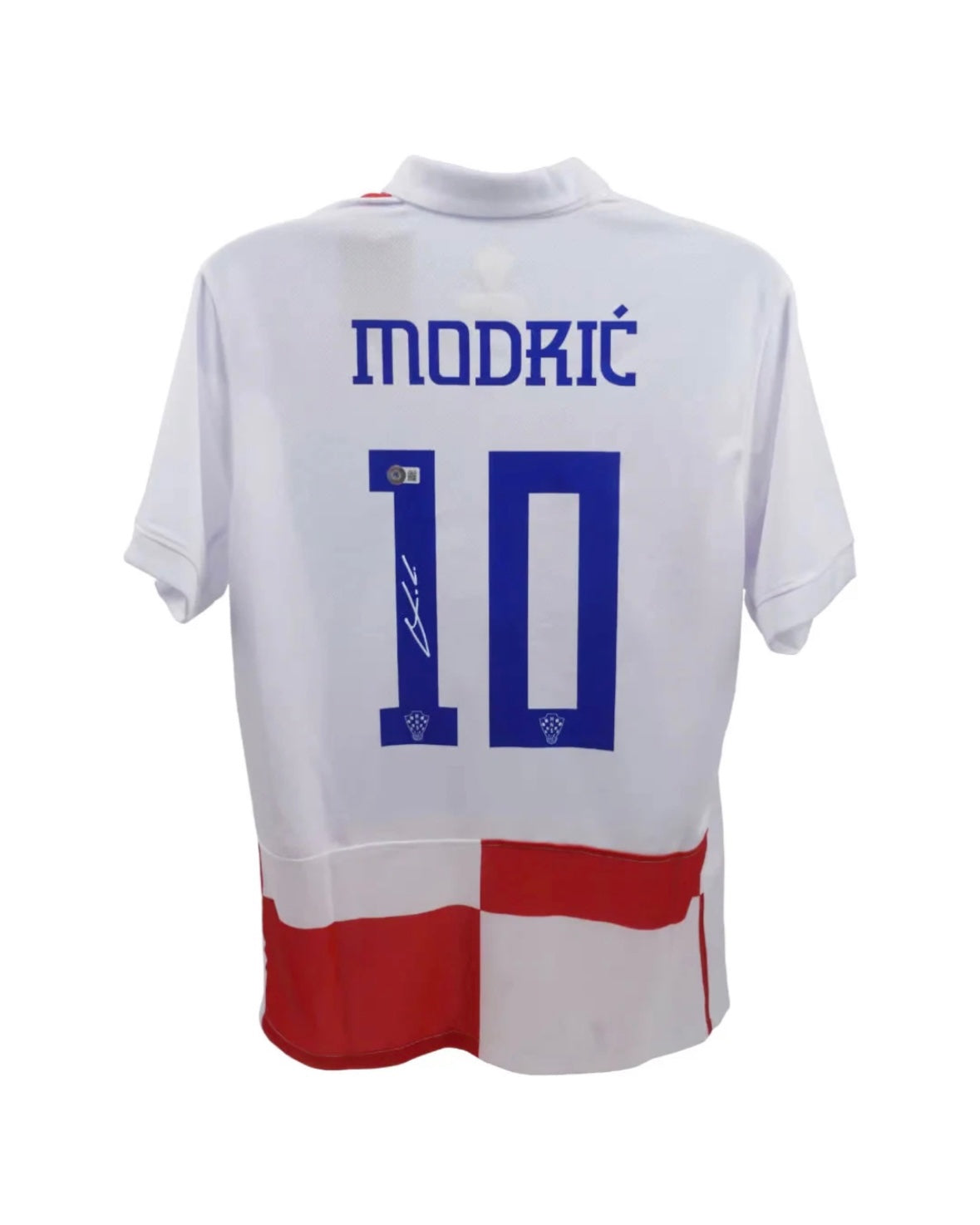 Luka Modrić, Signed Croatia FC Home Soccer Jersey #10 with Beckett COA