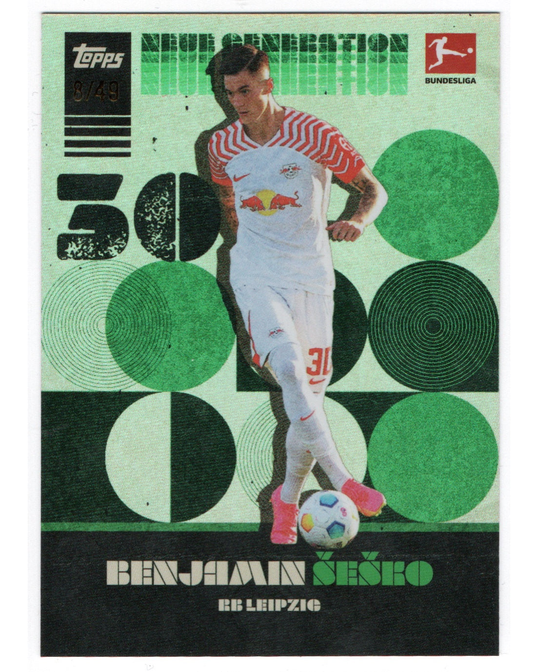 Topps Bundesliga- Benjamin Sesko /49, RB Leipzig