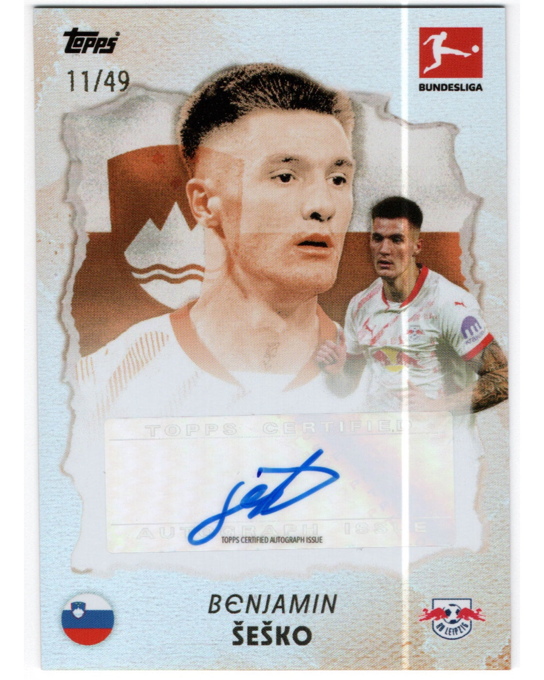 Topps International Stars 2024/25- Benjamin Sesko /49 auto, Slovenia