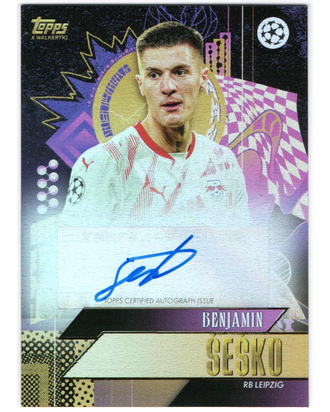 Topps Gold UCC 2024/25- Benjamin Sesko auto, RB Leipzig
