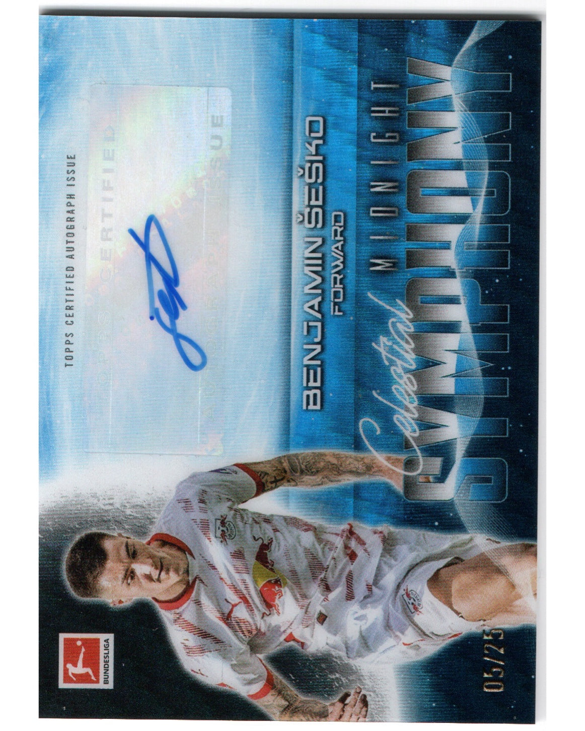 Topps Midnight 2023/24- Benjamin Sesko /25 auto, RB Leipzig