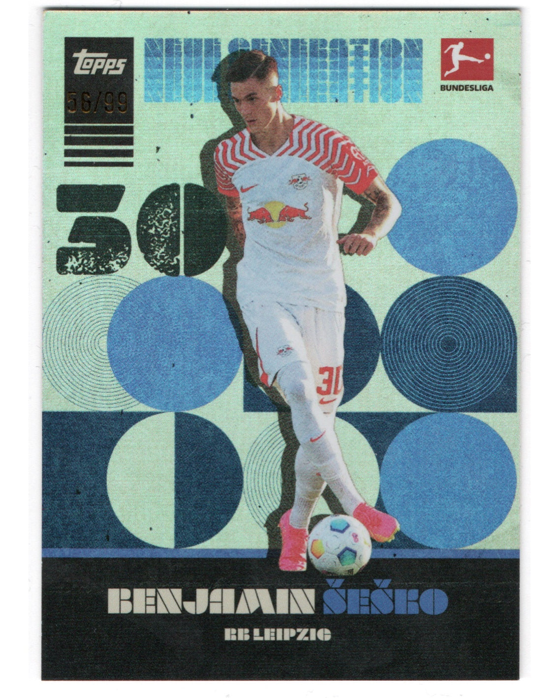 Topps Bundesliga- Benjamin Sesko /99, RB Leipzig