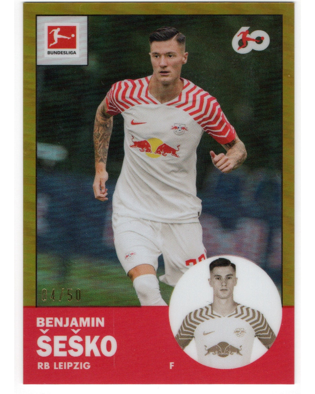 Topps Bundesliga- Benjamin Sesko /50, RB Leipzig