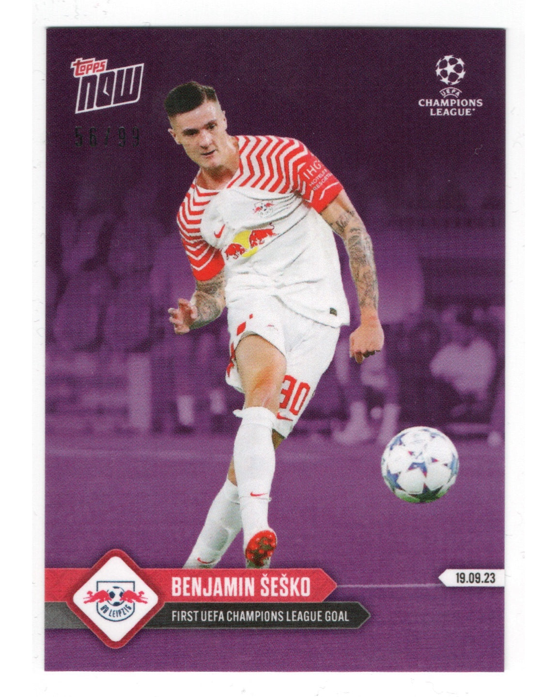 Topps Now- Benjamin Sesko /99, RB Leipzig