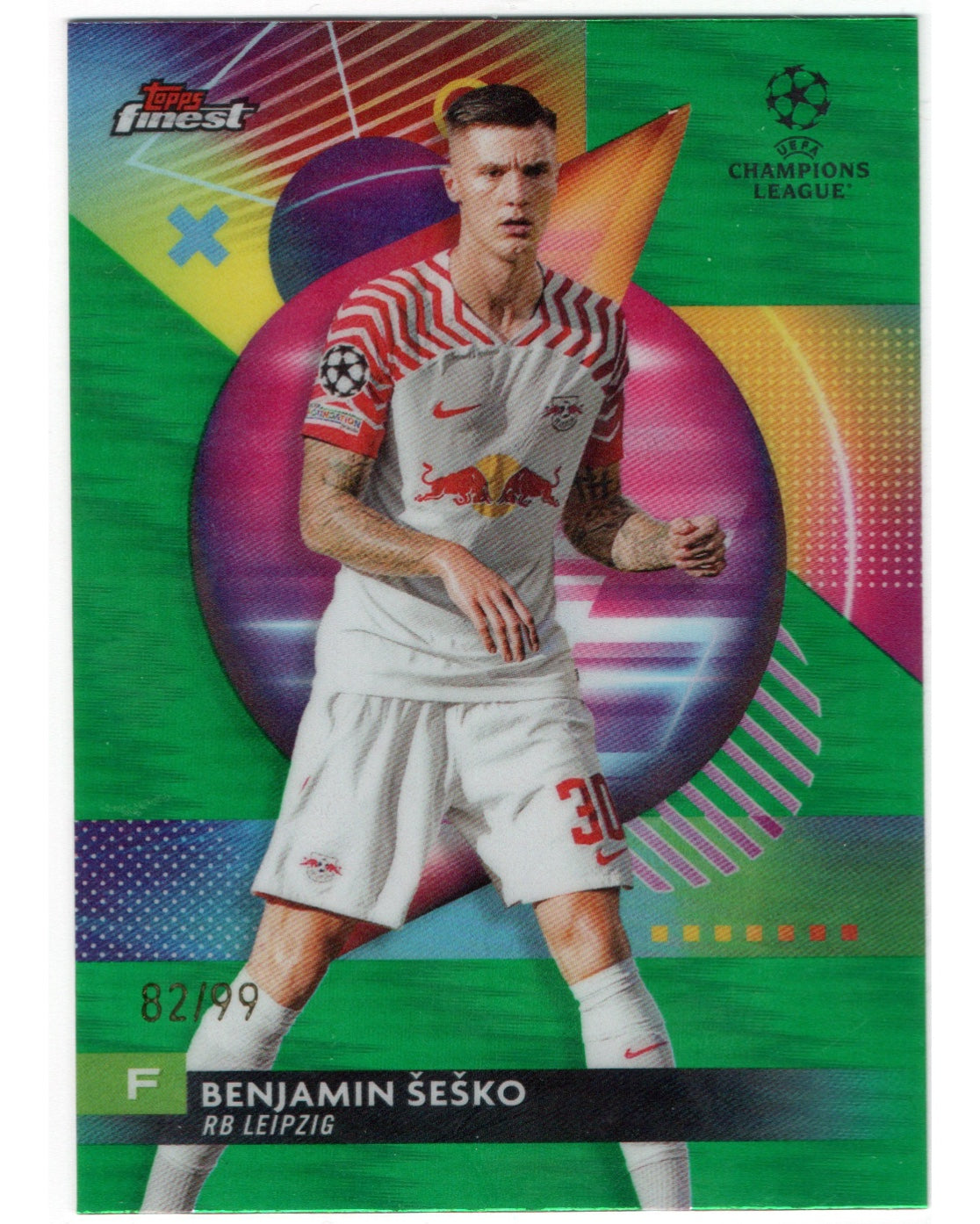 Topps Finest 2023/24- Benjamin Sesko /99, RB Leipzig
