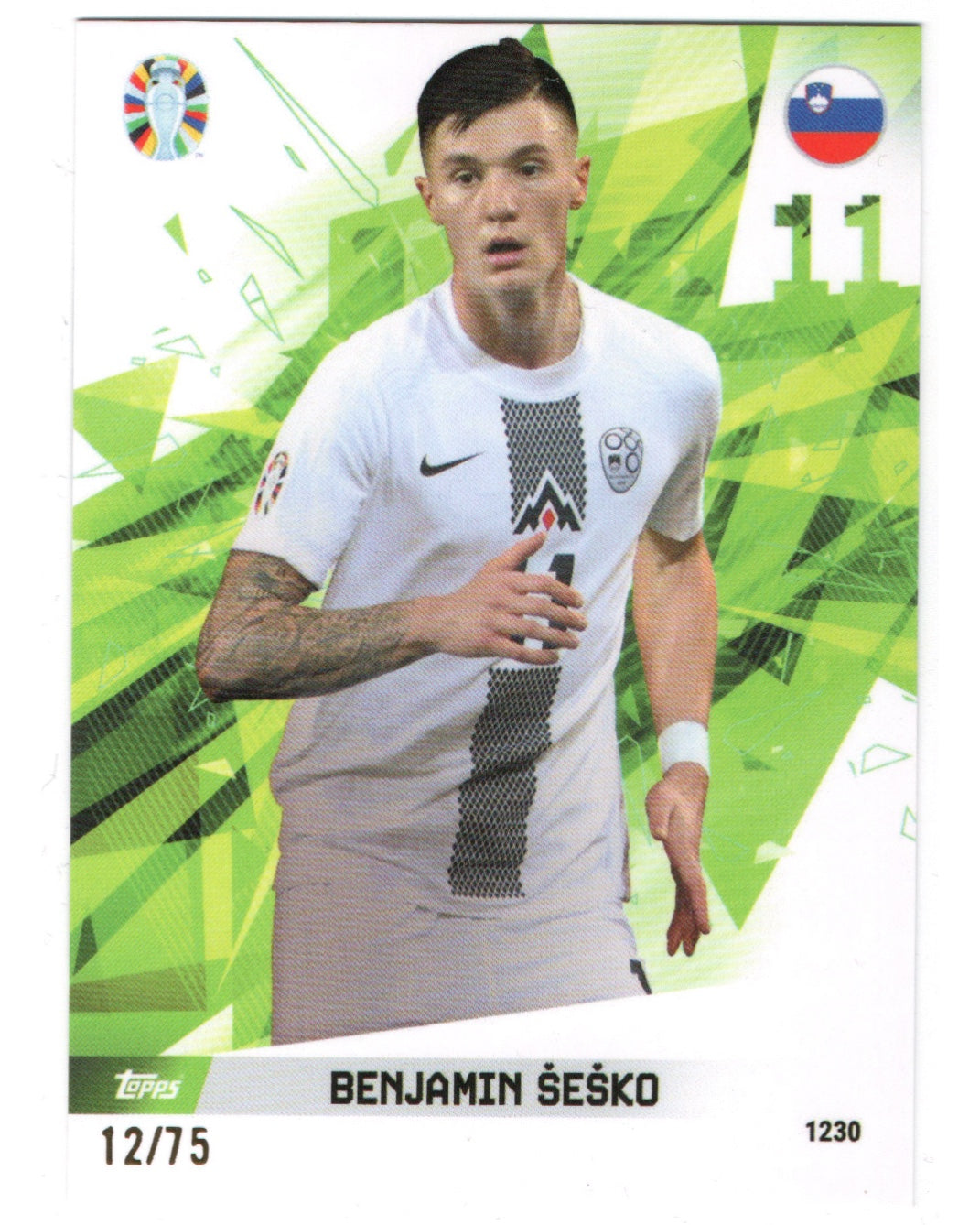 Topps Total Football- Benjamin Sesko /75, Slovenia