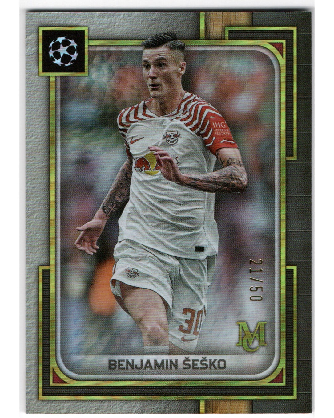 Topps Museum 2023/24- Benjamin Sesko /50, RB Leipzig