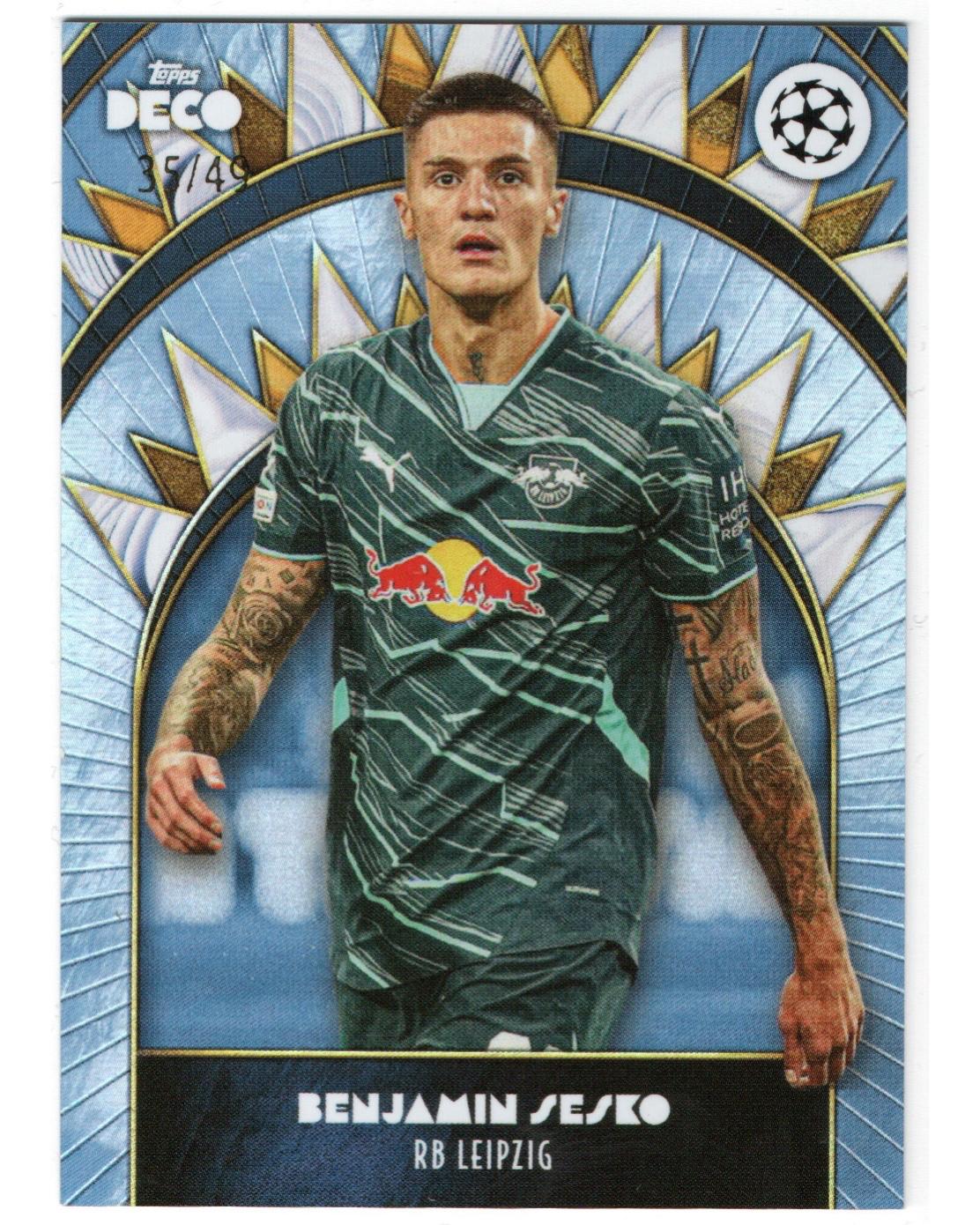 Topps Deco- Benjamin Sesko /49, RB Leipzig