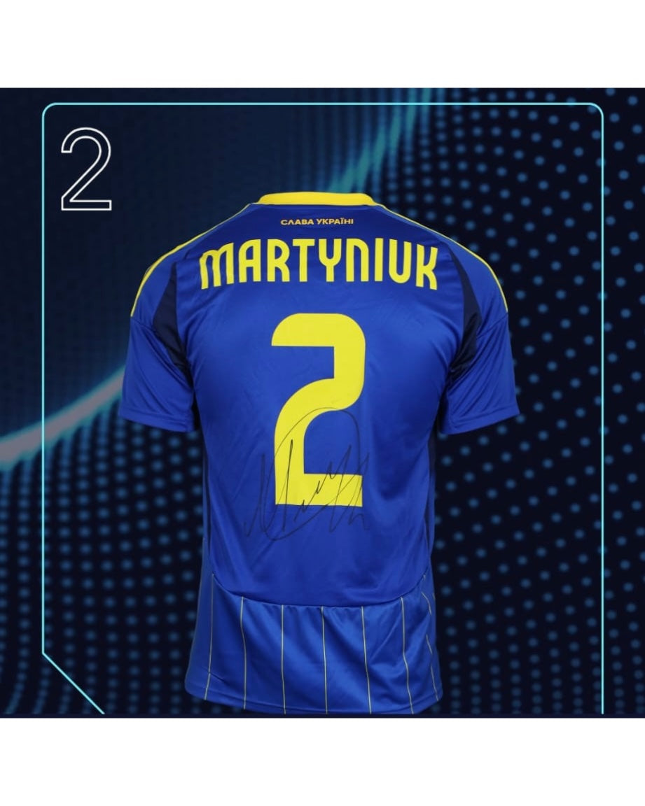 Oleksandr Martynyuk JERSEY, AUTO, Ukraine , Matchworn Certificate