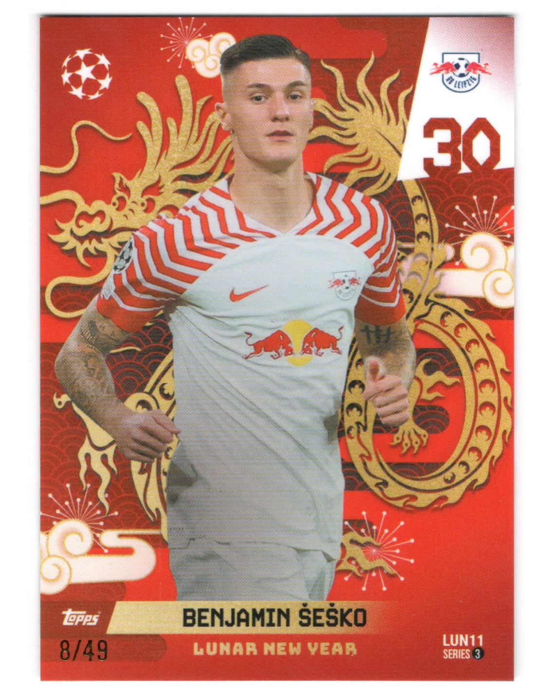 Topps Total Football- Benjamin Sesko /49, RB Leipzig
