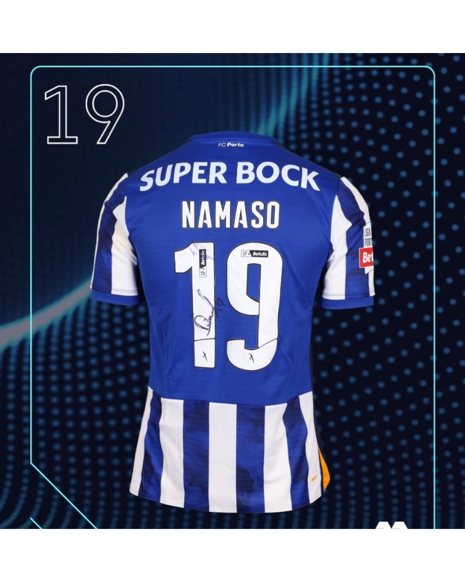 Danny Namaso WORN JERSEY, AUTO, FC Porto , Matchworn Certificate