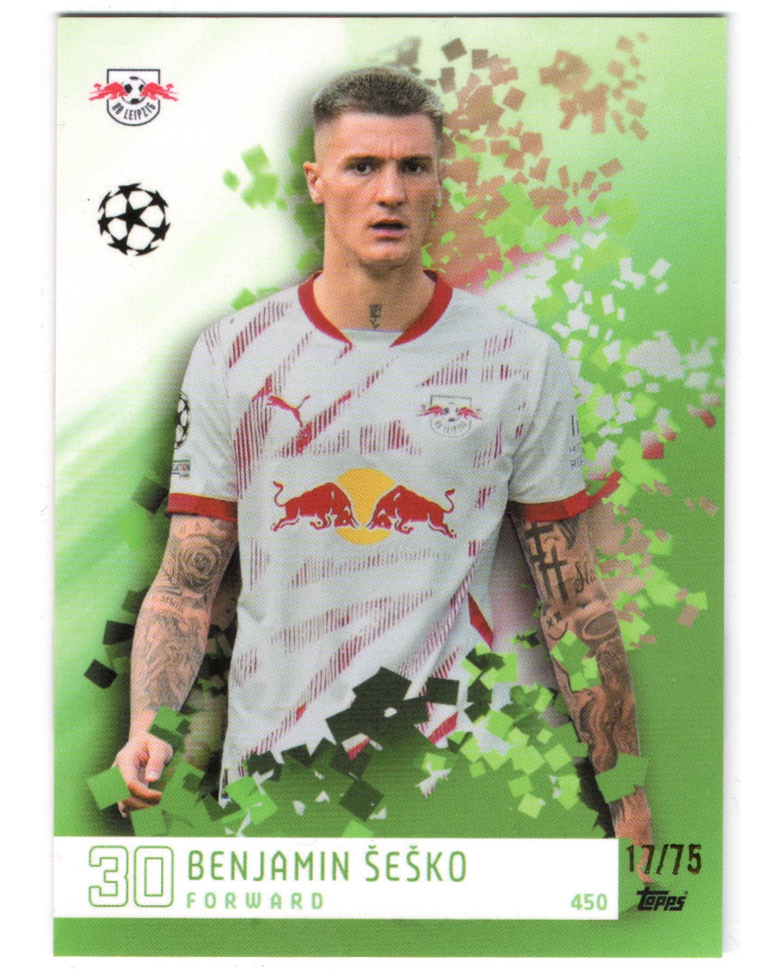 Topps Total Footbal- Benjamin Sesko /75, RB LEIPZIG