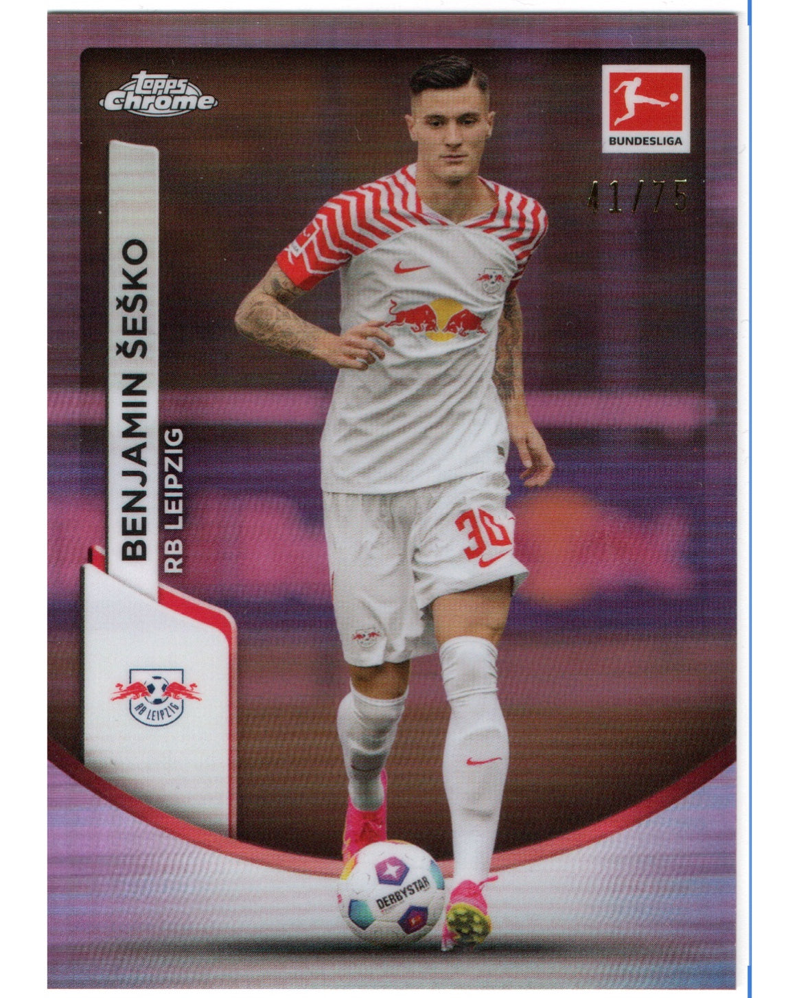 Topps Chrome 2023/24- Benjamin Sesko /75, RB Leipzig
