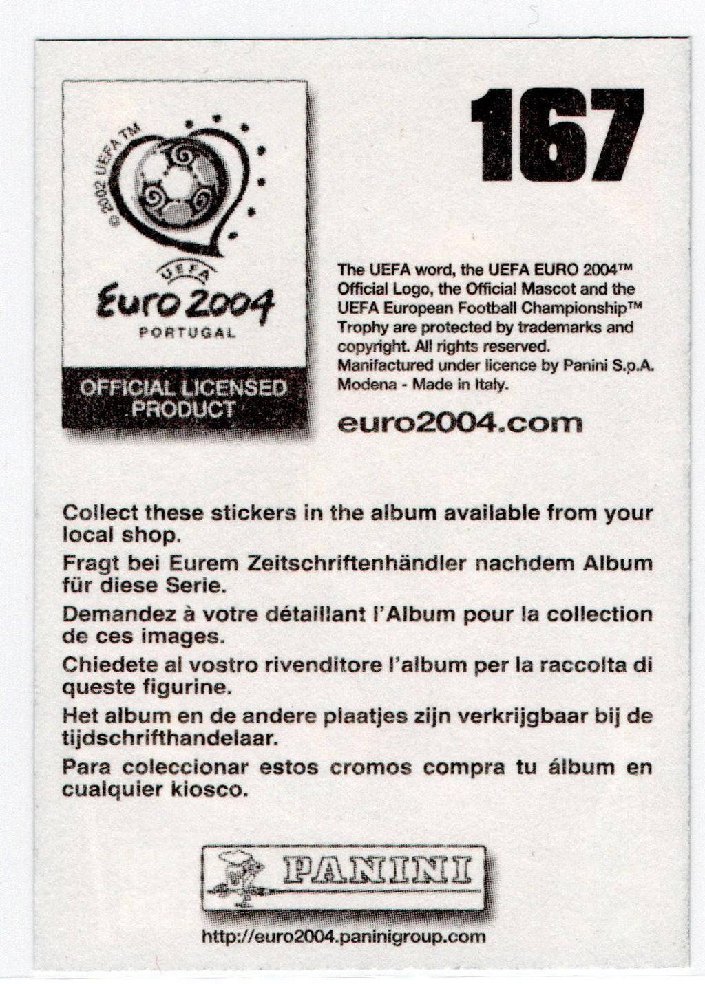 Panini Euro2024- Giovanni Rosso #167, Croatia, Sticker
