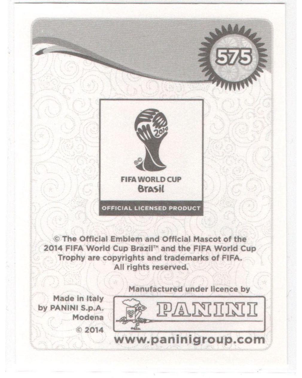 Panini Fifa WC Brasil 2014- Kevin De Bruyne #575, Belgium, Sticker