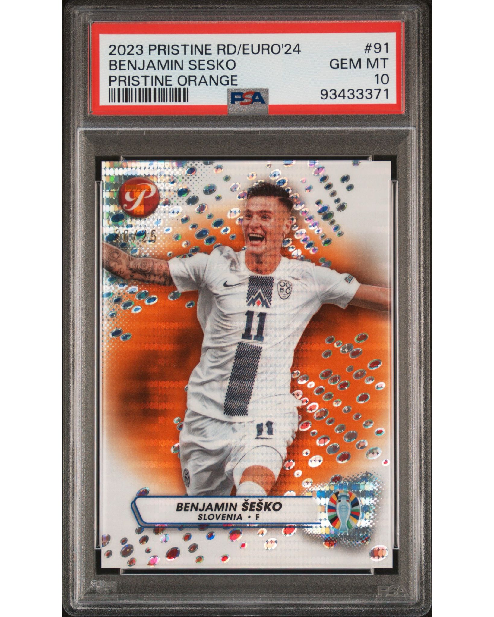 Topps Pristine Euro 2024- Benjamin Sesko /25, PSA10